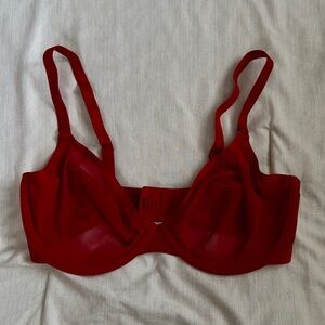 CUUP • Red Plunge Mesh Bra